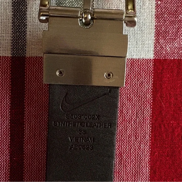 Nike Black Synthetic Leather Men’s Belt Size 38 - Picture 3 of 5